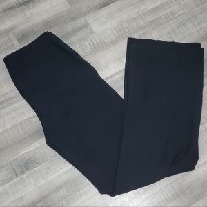 AK Anne Klein Navy Wide Leg Sailor Pants Button Waist Nautical Size 4